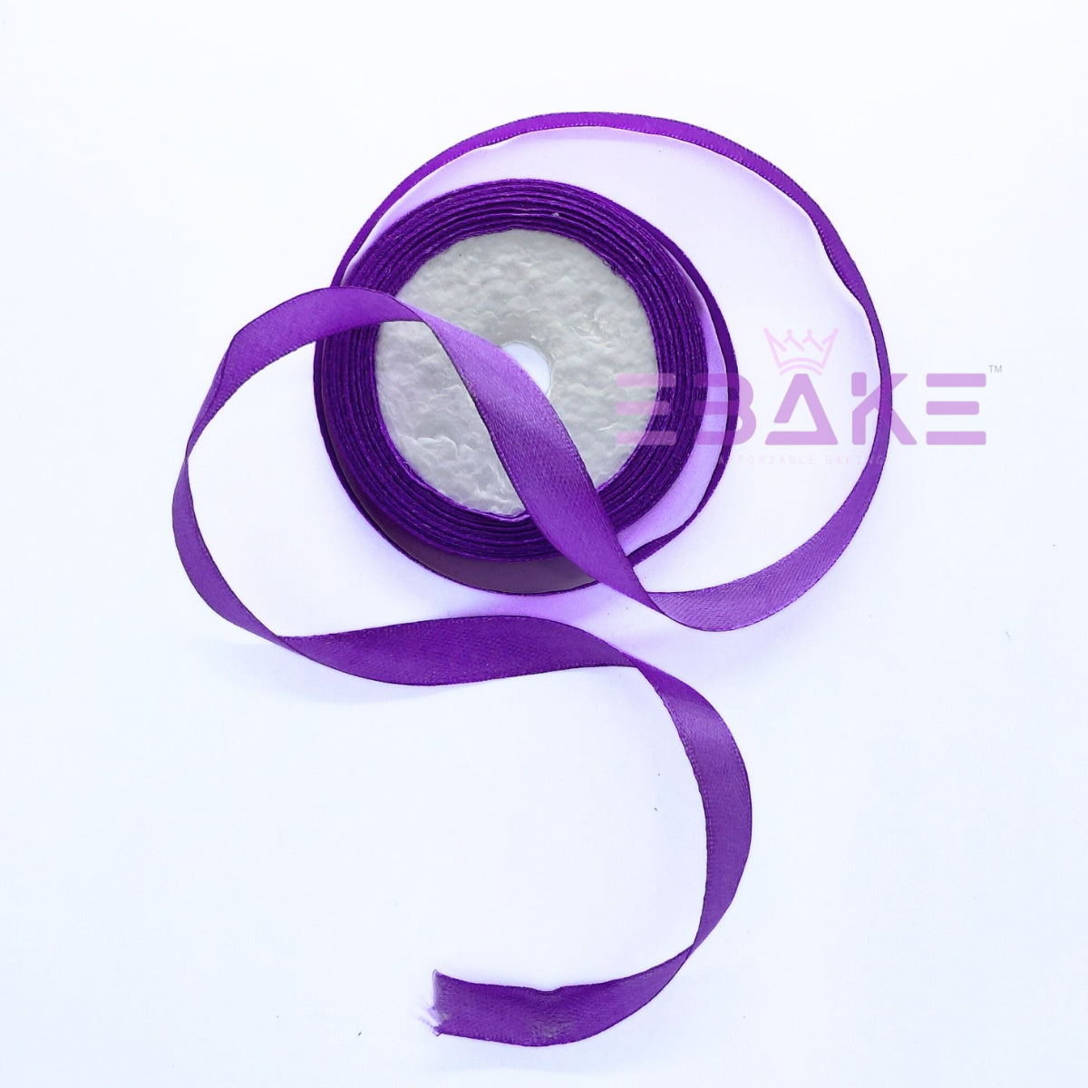 Violet Satin Ribbon 0.5 Inch (Single Piece)