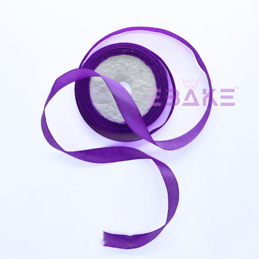 Violet Satin Ribbon 0.5 Inch (Single Piece)