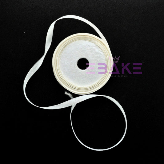 Off-White Satin Ribbon 0.25 Inch