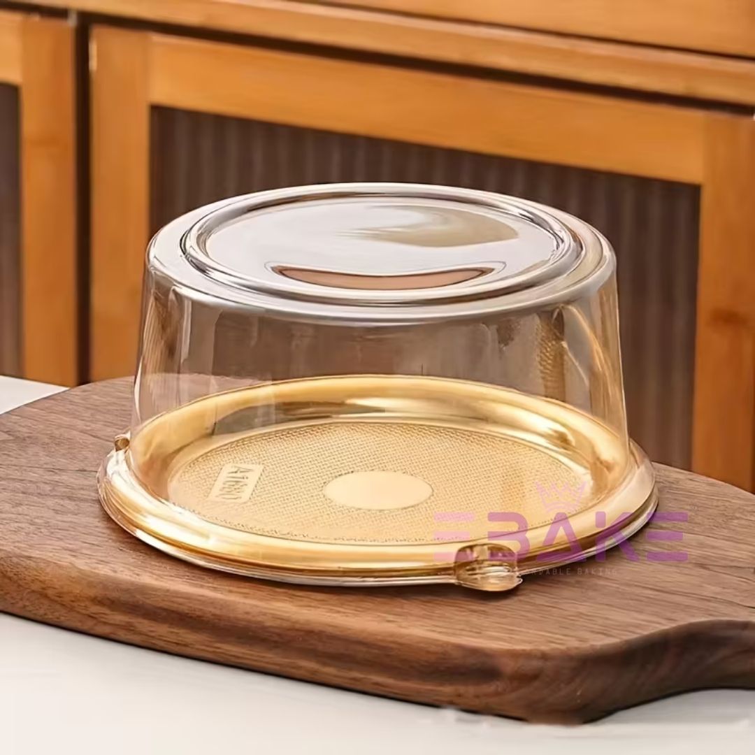 Round Cake Box/Pastry Box With Transparent Lid  (Set of 5)