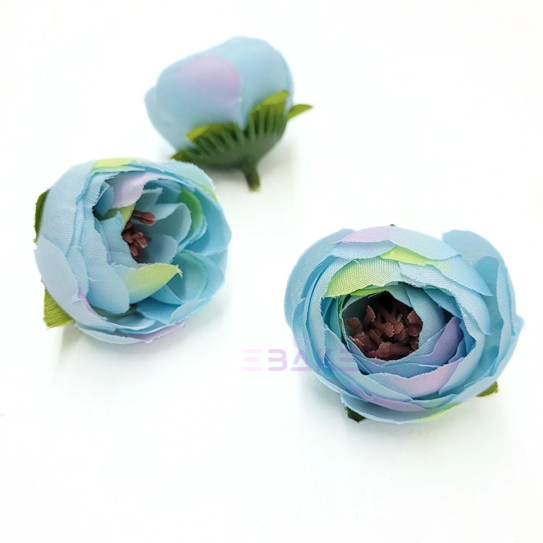 Small Peony - A152 Light Blue