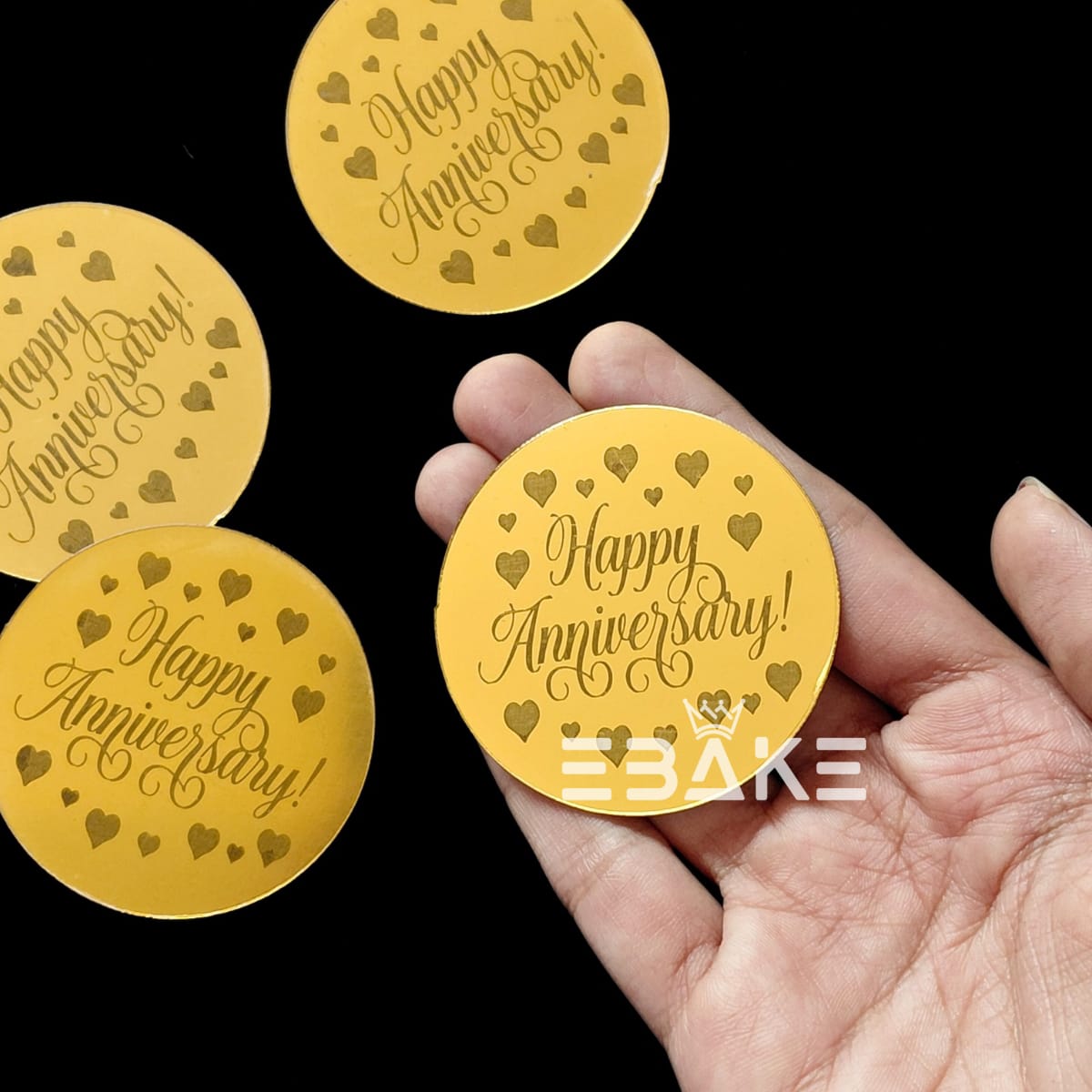 Happy Anniversary Coin Topper 2" (Set of 10)