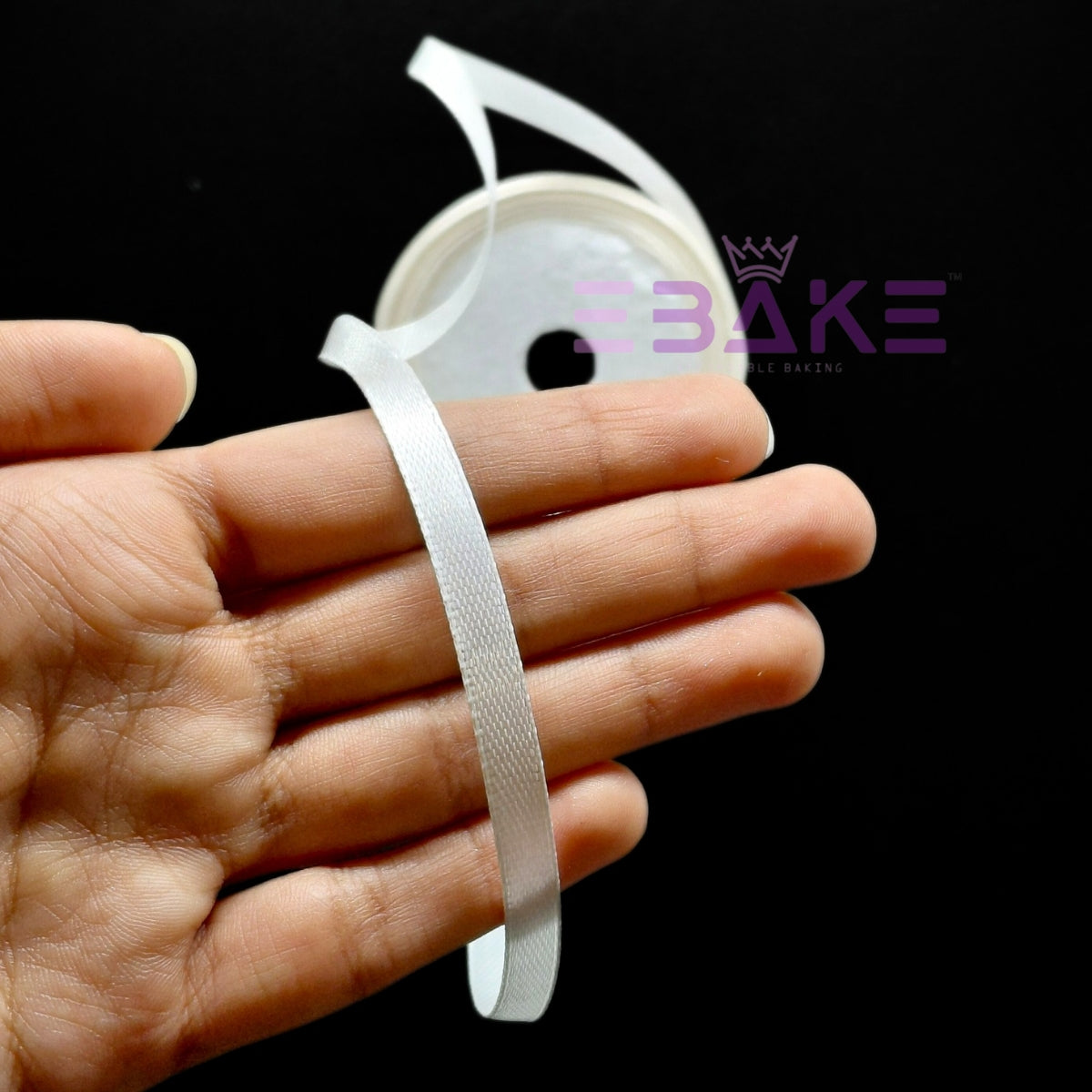 Off-White Satin Ribbon 0.25 Inch