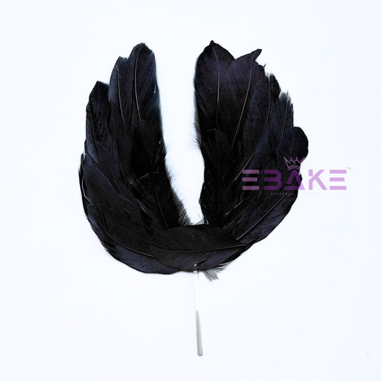 Feather Wings - Black (Single Piece)