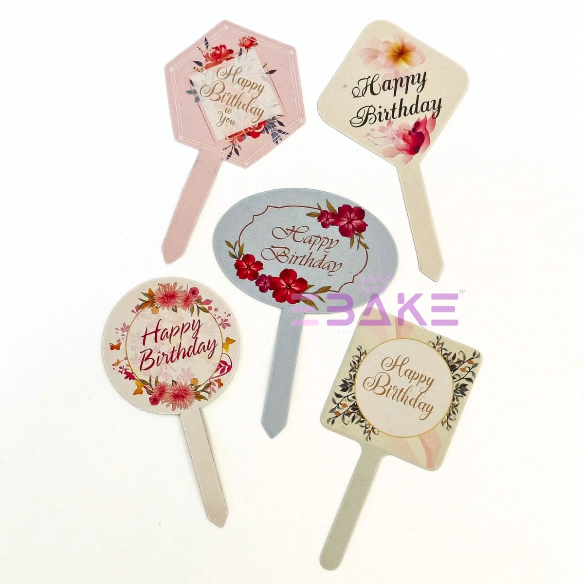 Birthday Paper Tags (Set Of 100 Pieces)