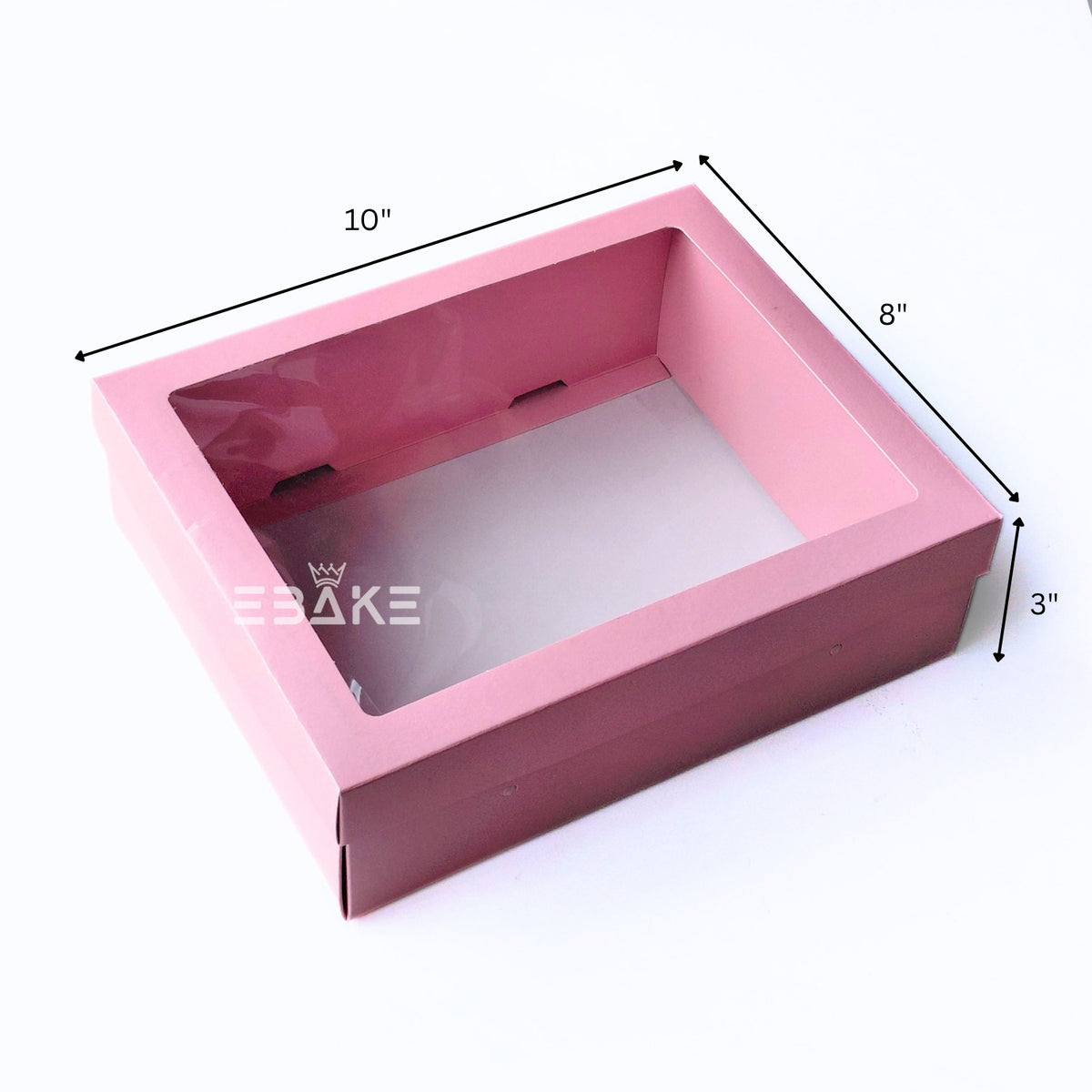 Hamper Box With Transparent Lid (Set of 2)10*8*3