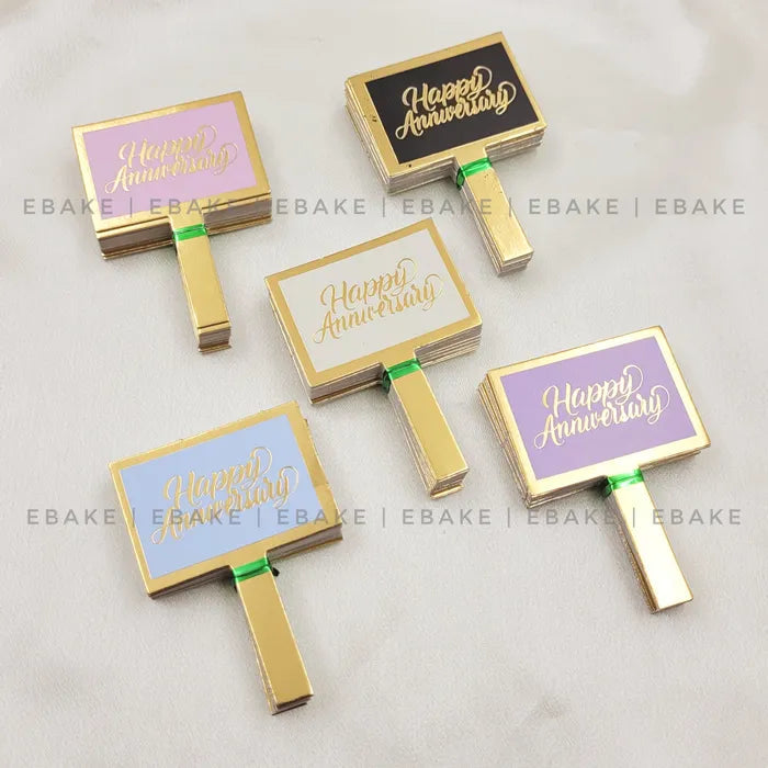 Anniversary Paper Tags (Set Of 100 Pieces) Assorted