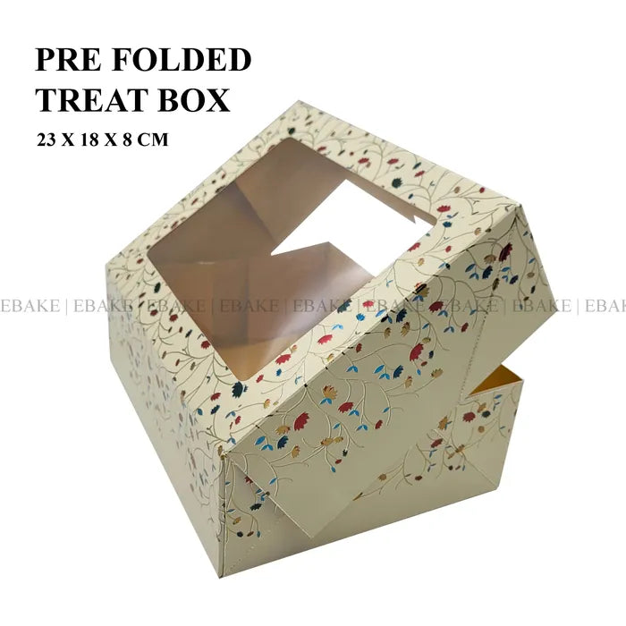 Pre Folded Treat Box Multicolor (Set Of 2)