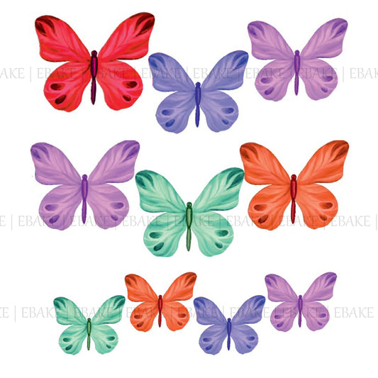 Edible Wafer Butterflies - B06 (28 Pieces)
