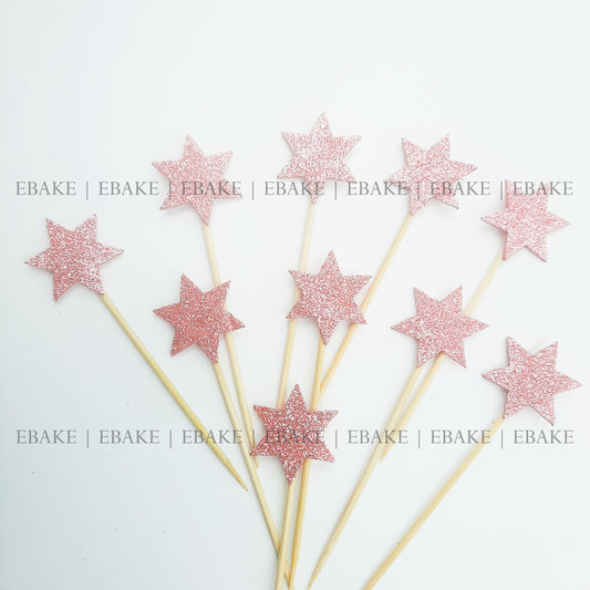 Star Glitter Topper - Pink