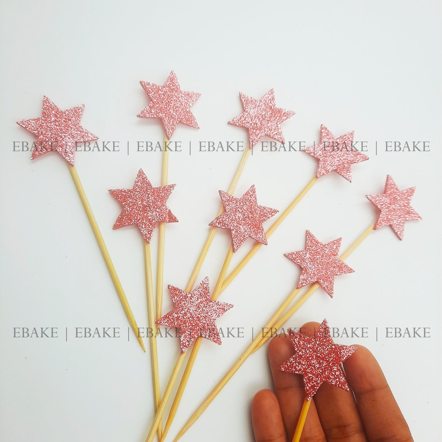 Star Glitter Topper - Pink