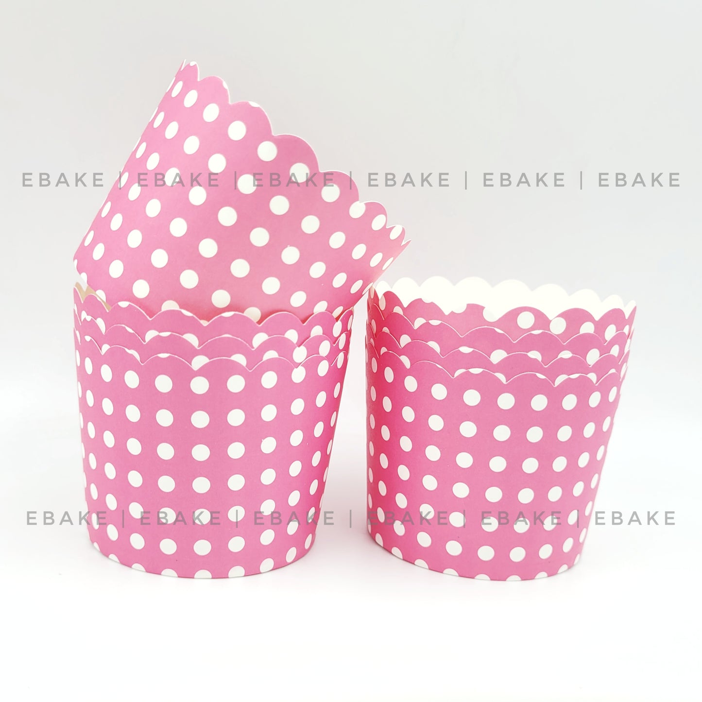Paper Muffin Cup (Pink Polka Dots) - Set Of 50 Pieces