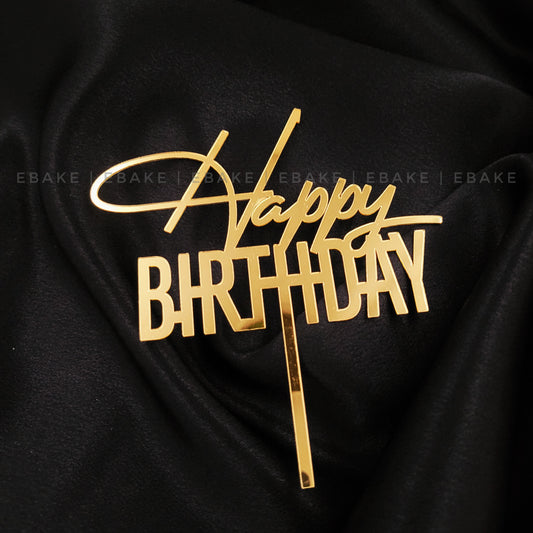Happy Birthday Cake Topper