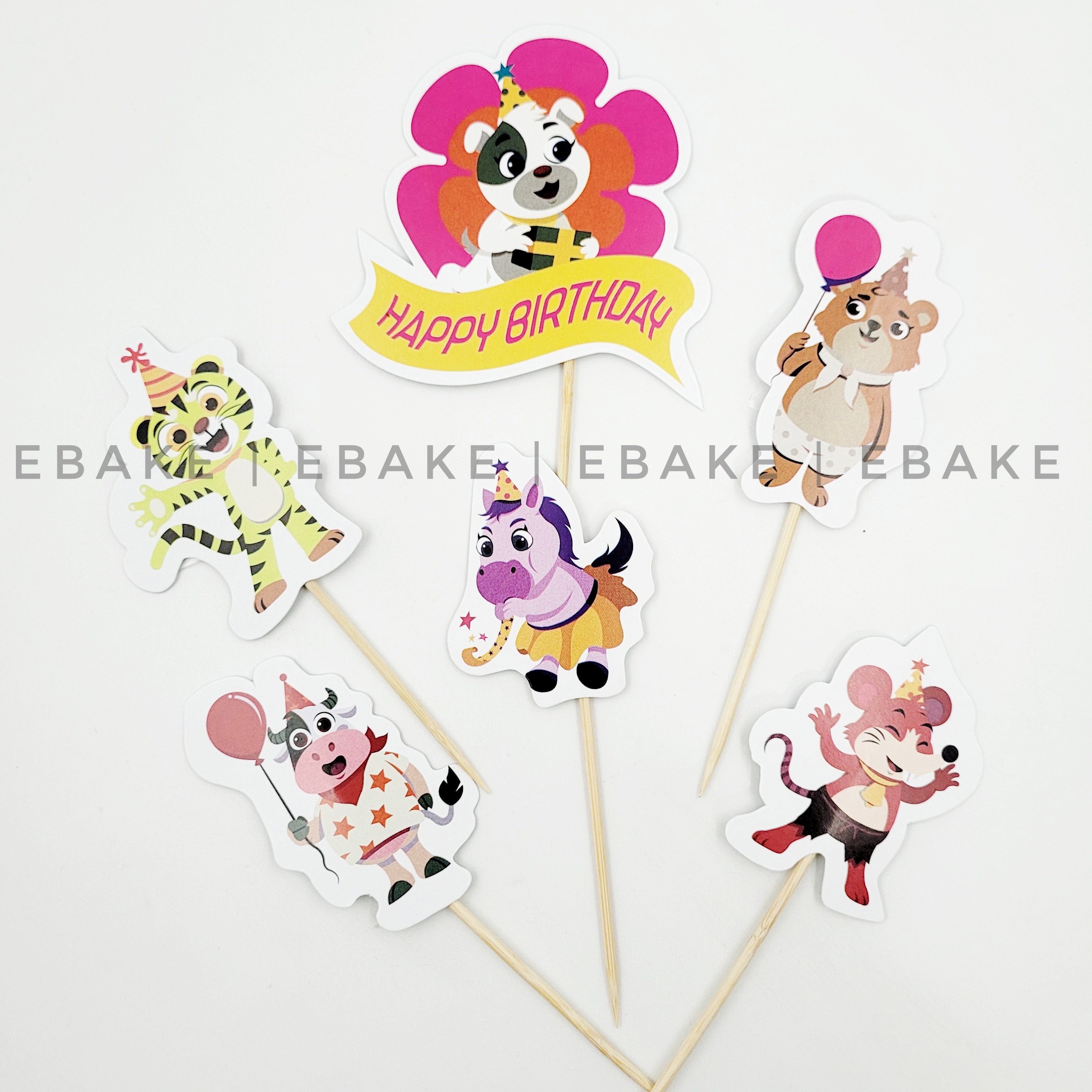 Sticker Paper Topper Cartoon Theme Paper Topper Set – EBAKE