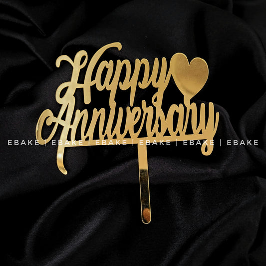 Happy Anniversary Cake Topper