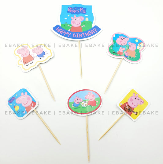 Peppa Pig Theme Paper Topper Set