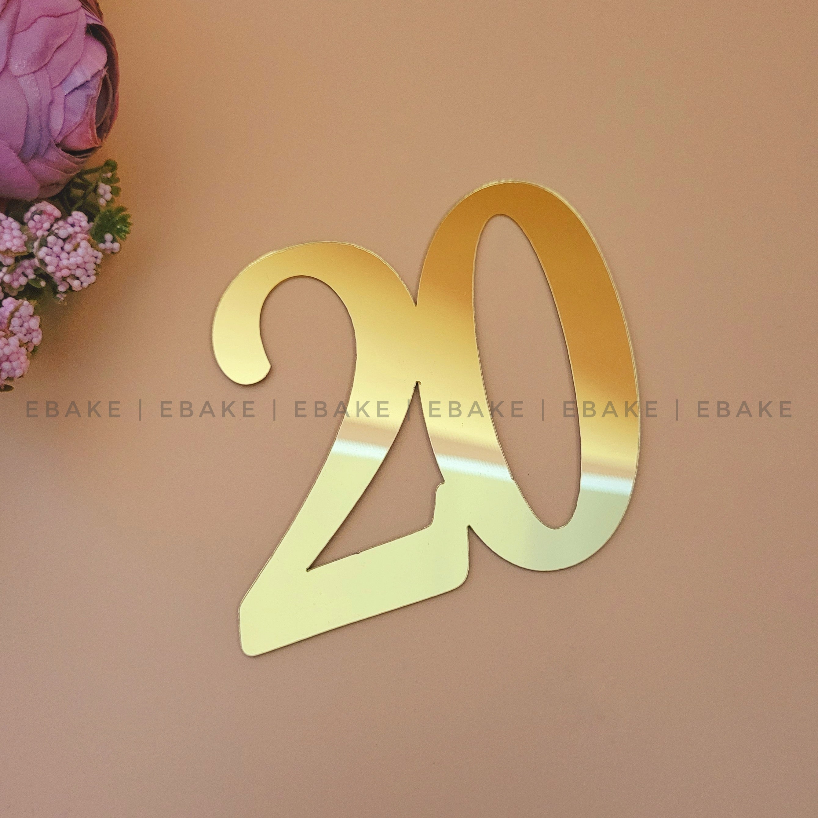 20 Number Cake Topper 3 Inch – EBAKE