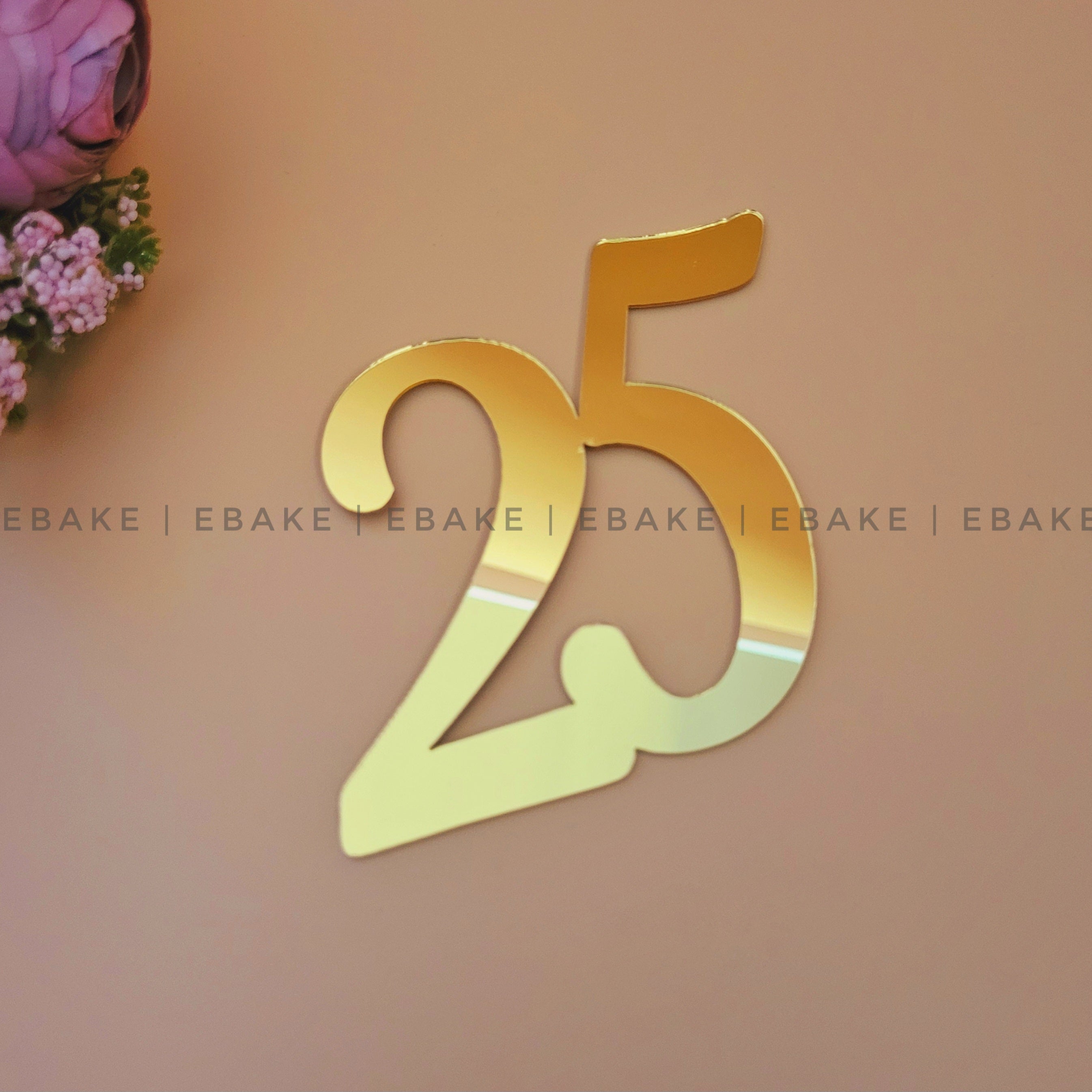 25 Number Cake Topper 3 Inch – EBAKE