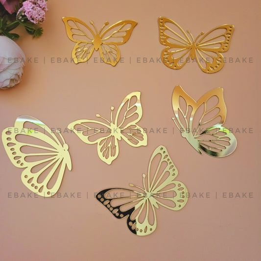 New Acrylic Butterflies Set (6 Pieces)