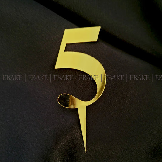 Number 5 Cake Topper 3 Inch