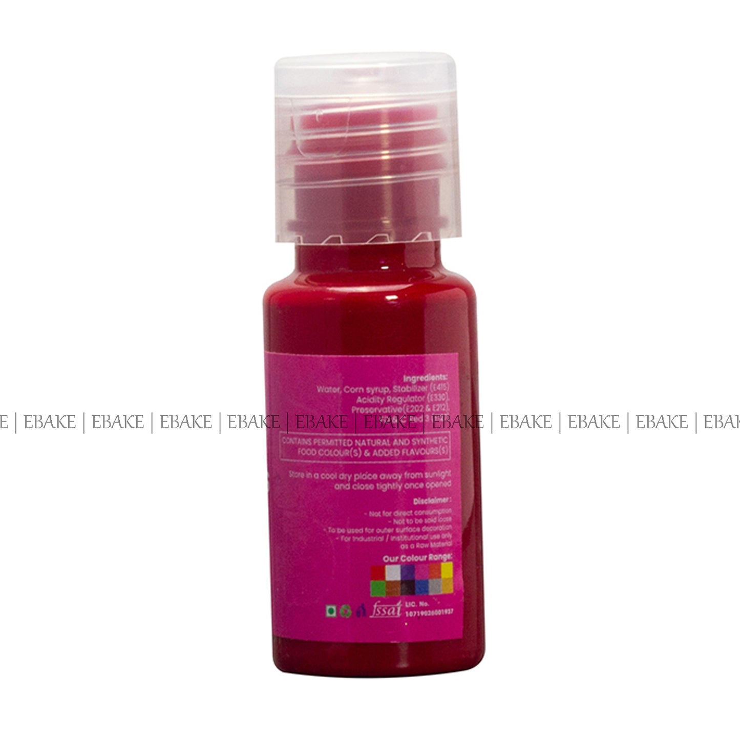 PINK Edible Concentrated Gel Colour for Cake Decorating - 20g Bottle