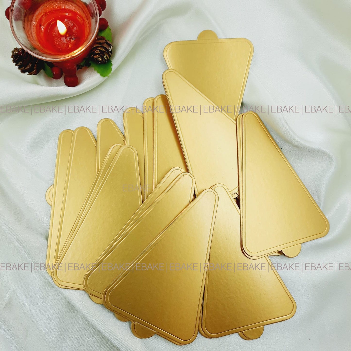 Mini Cake Base/Pastry Base - Triangle (25 Pieces)