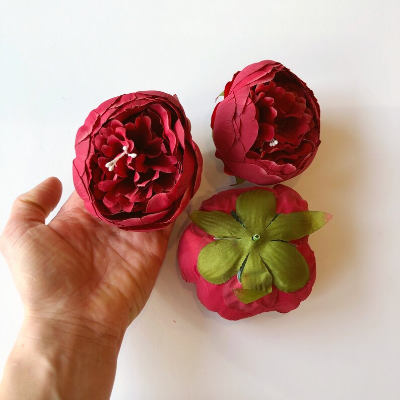 Large Peony - A133 Maroon (Jumbo Peony)