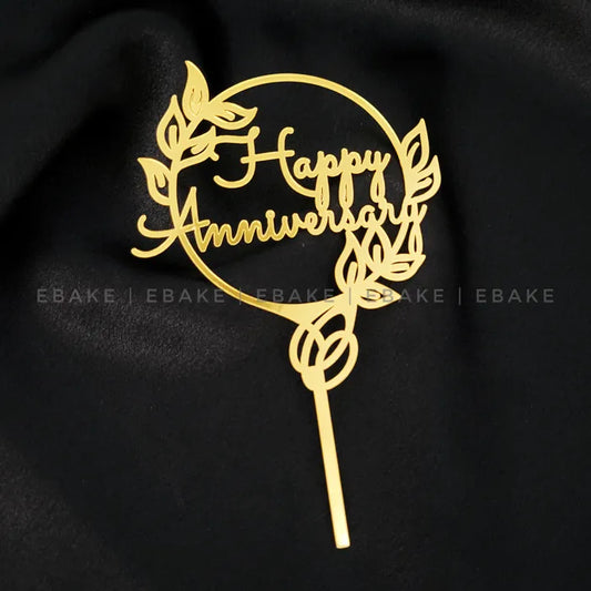 Happy Anniversary Cake Topper