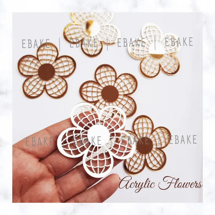 Acrylic Flowers Set (6 Pieces)