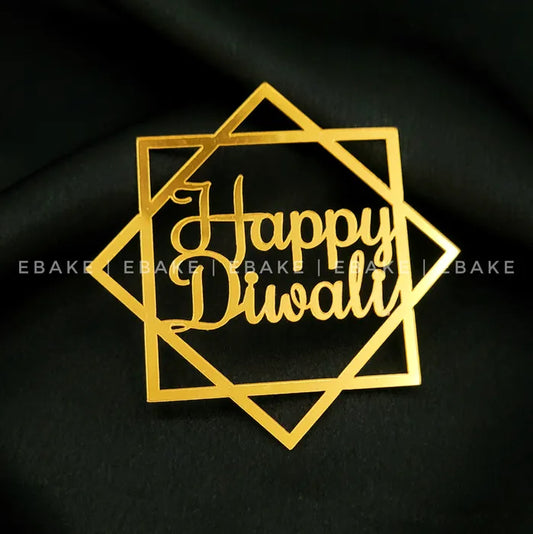 Happy Diwali Cutout 3 Inch (Single Piece)