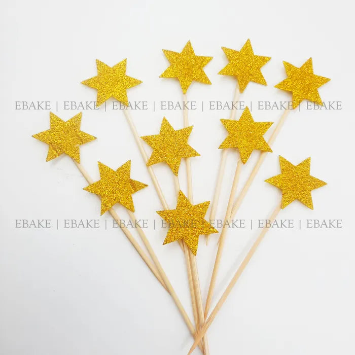 Star Glitter Topper - Gold