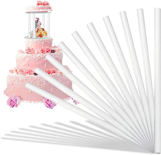 Cake Dowels (8 Pieces) Plastic Cake Support Rod