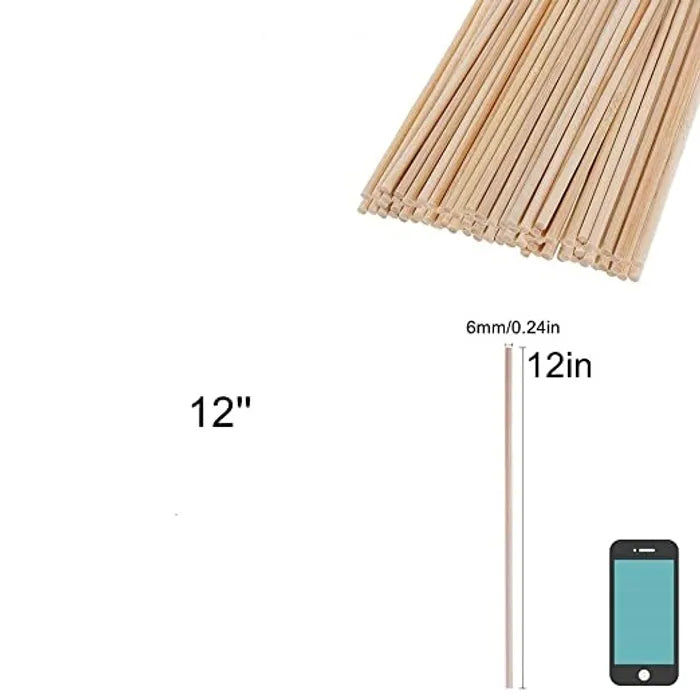 Wooden Cake Dowels (12 Pieces)