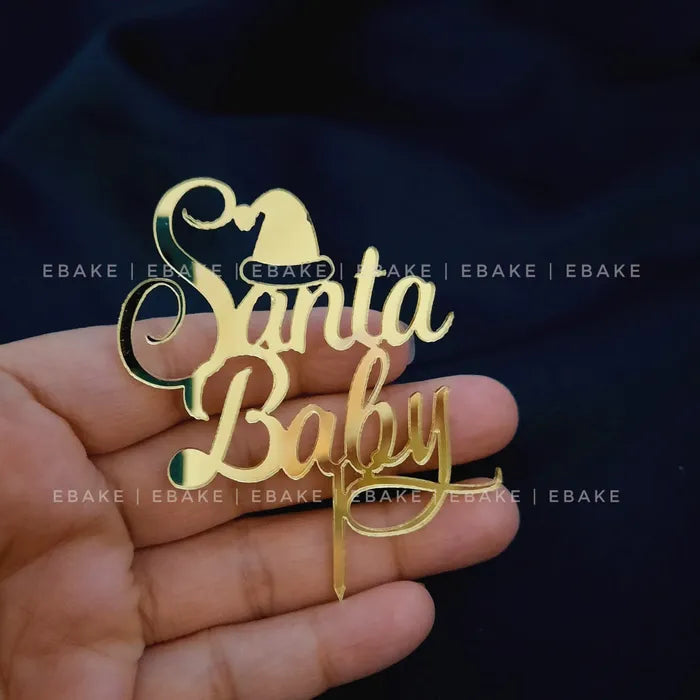 Santa Baby Mini Topper Gold - C04