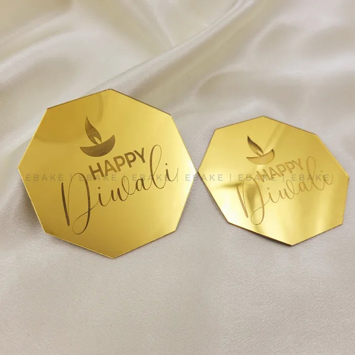 Happy Diwali Coin 6 Pieces Set (Cake Disc)