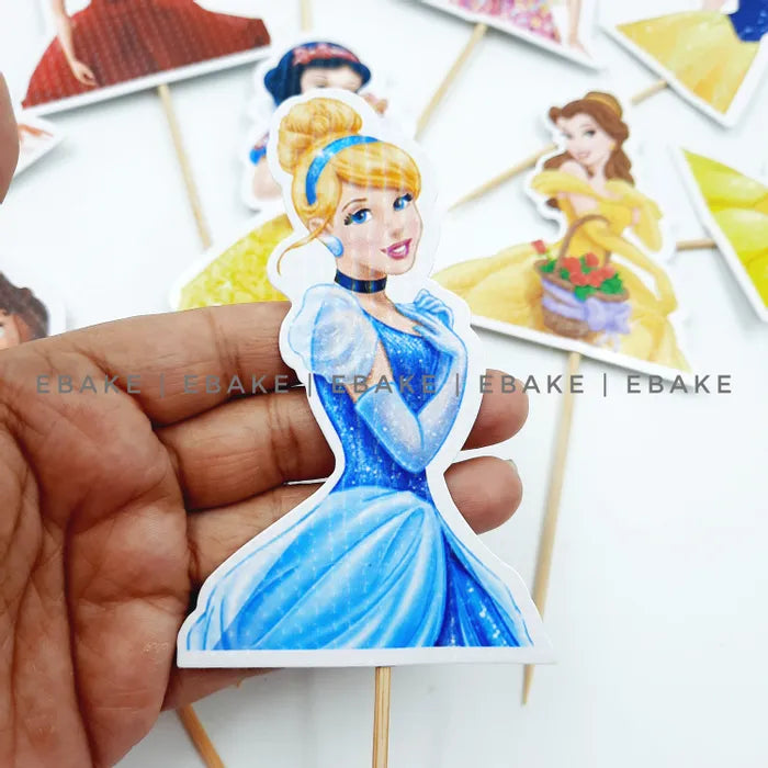 Front Doll Or Princess Cake Topper Set Of 10 Pieces EBAKE