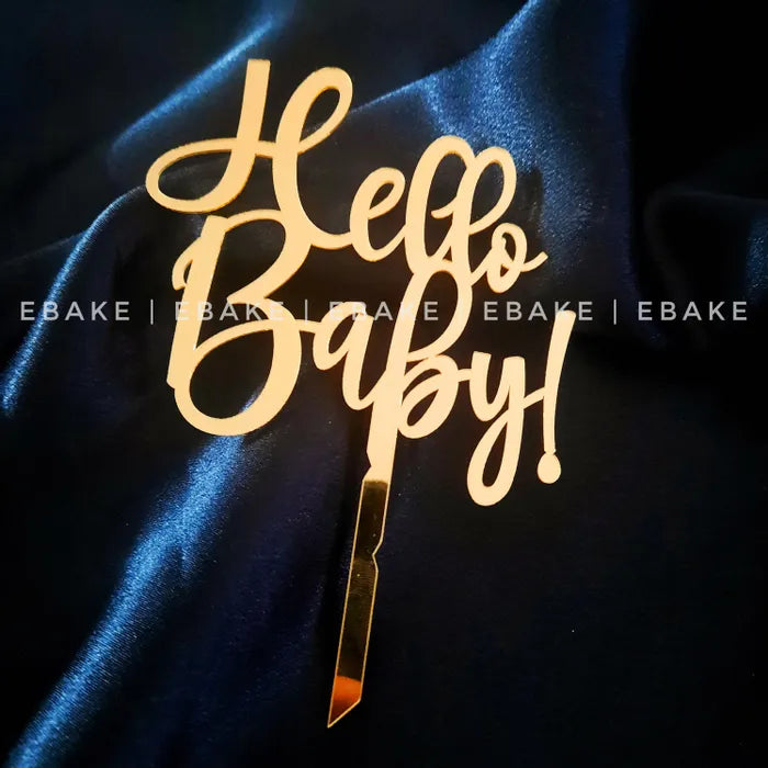 Hello Baby Cake Topper