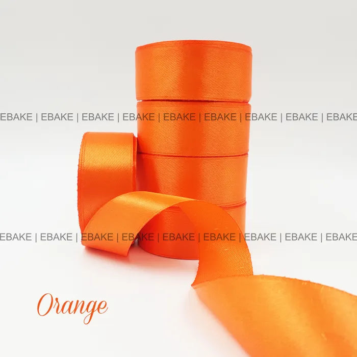 Orange Satin Ribbon 1 Inch (Single Piece)