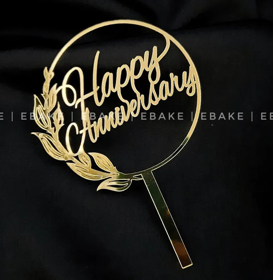 Happy Anniversary Cake Topper