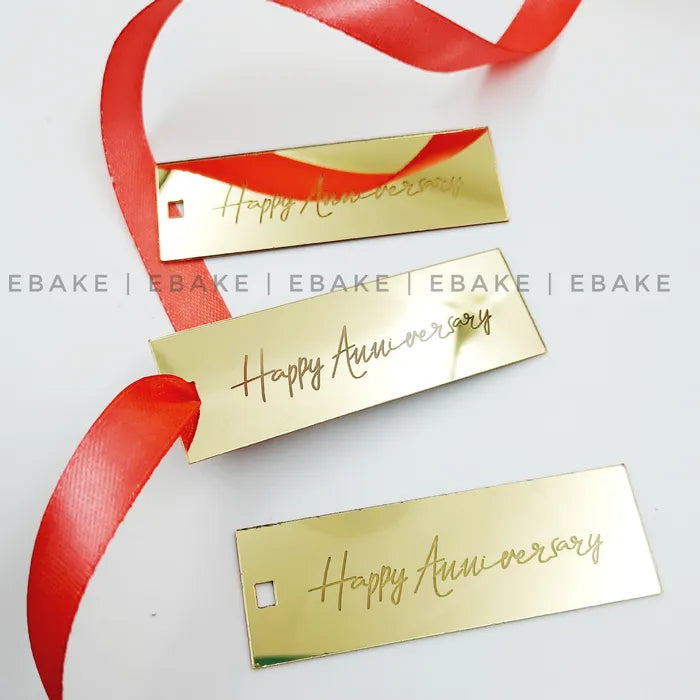 Happy Anniversary Gift Tag/Charm Single Piece