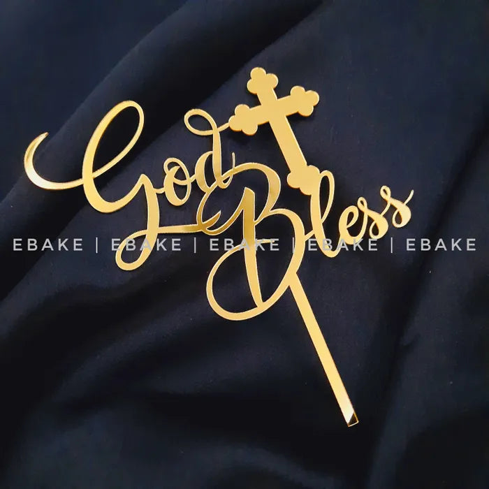 God Bless Cake Topper – EBAKE