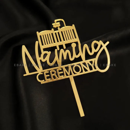 Naming Ceremony Cake Topper