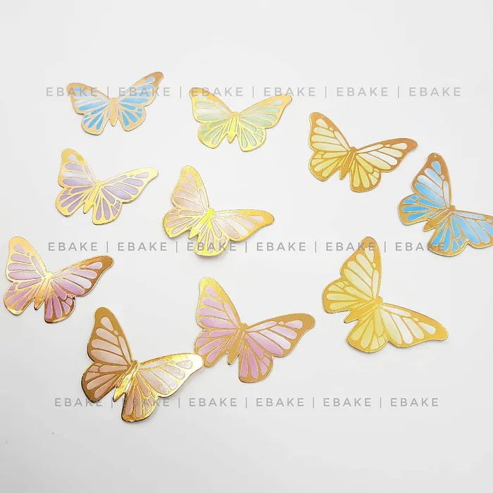 Foldable Paper Butterflies (Set Of 10 Pieces)