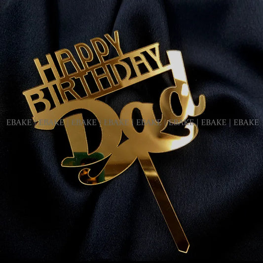 Happy Birthday Dad Cake Topper