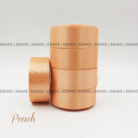 Peach Satin Ribbon 1 Inch (Single Piece)